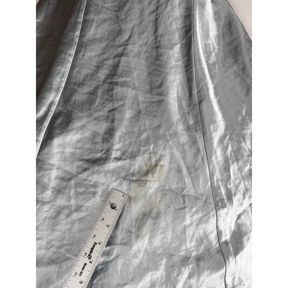 Vintage Victoria’s secret slip dress lace satin silver size L - Picture 7 of 16